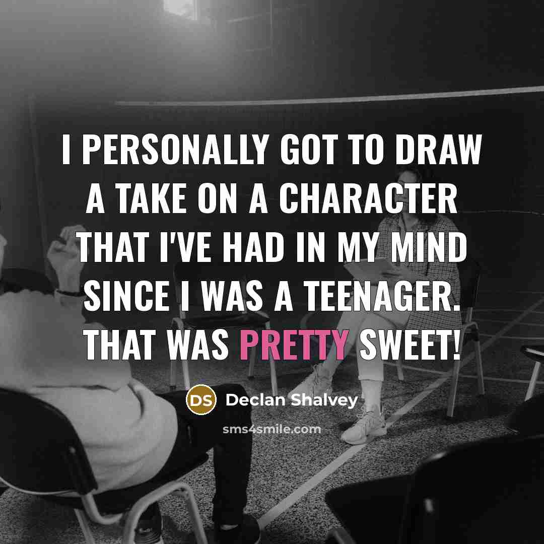 “I personally got to draw a take on a character…” quote by Declan Shalvey