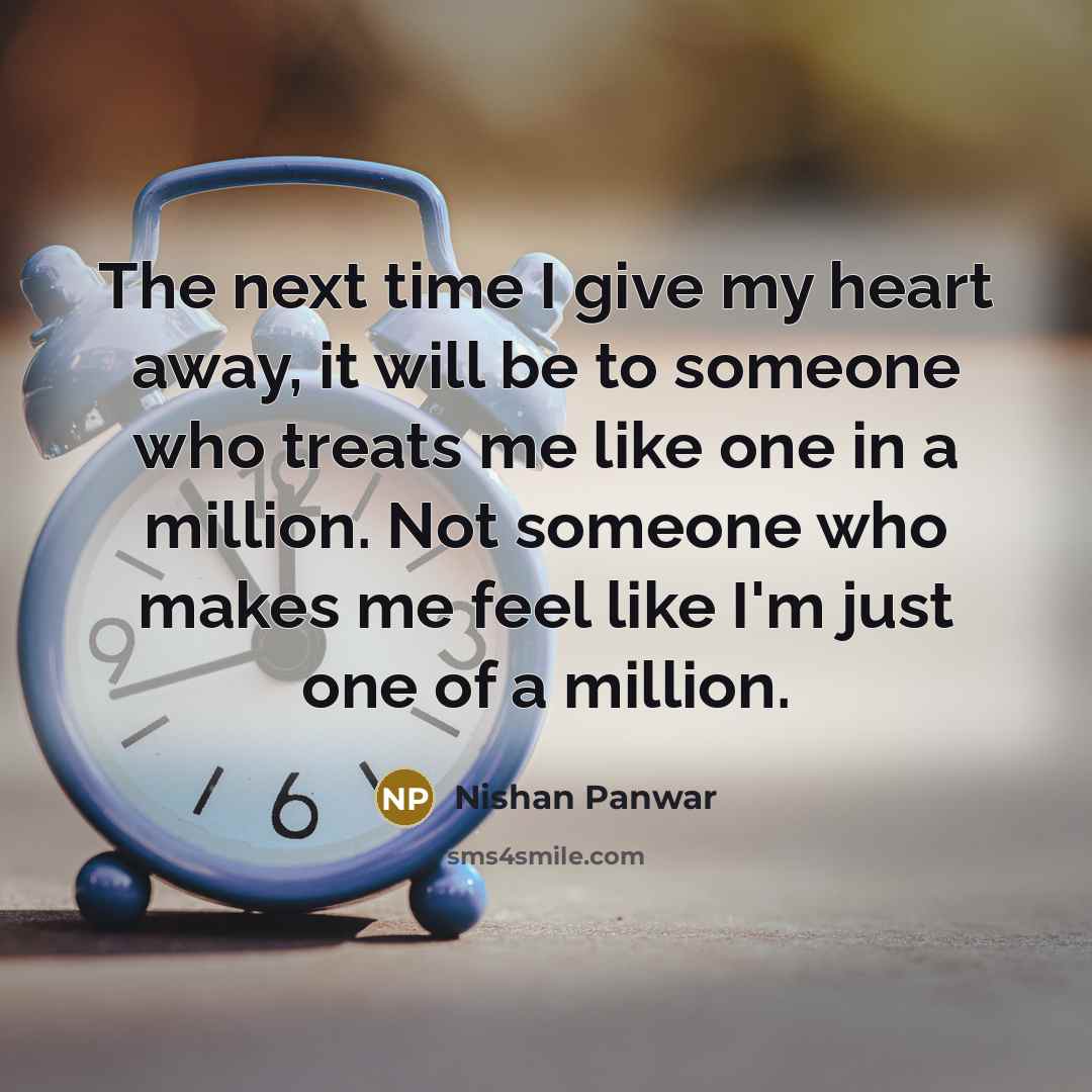 “The next time I give my heart away, it will…” quote by Nishan Panwar