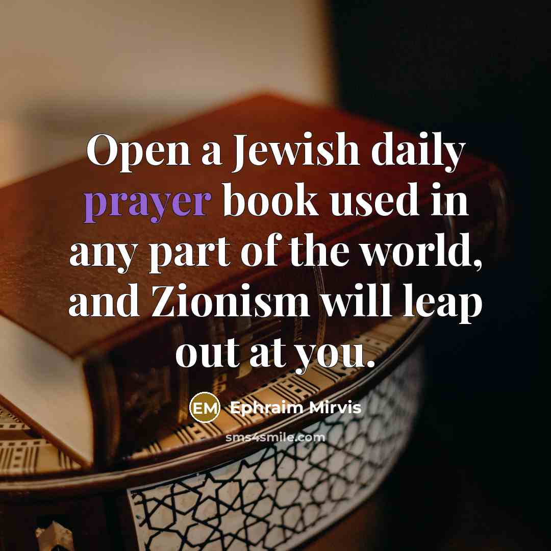 “Open a Jewish daily prayer book used in any part…” quote by Ephraim Mirvis