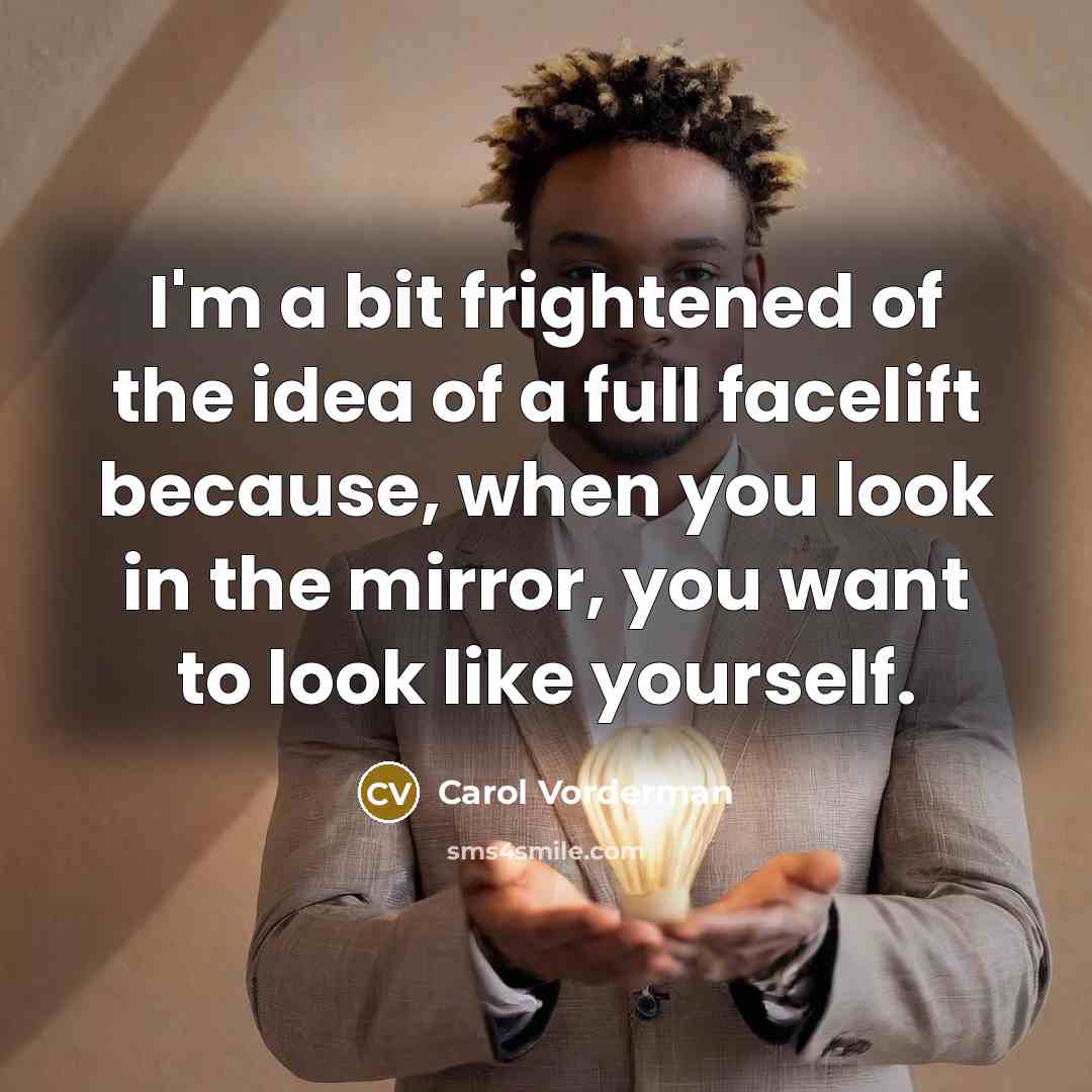 “I'm a bit frightened of the idea of a full…” quote by Carol Vorderman