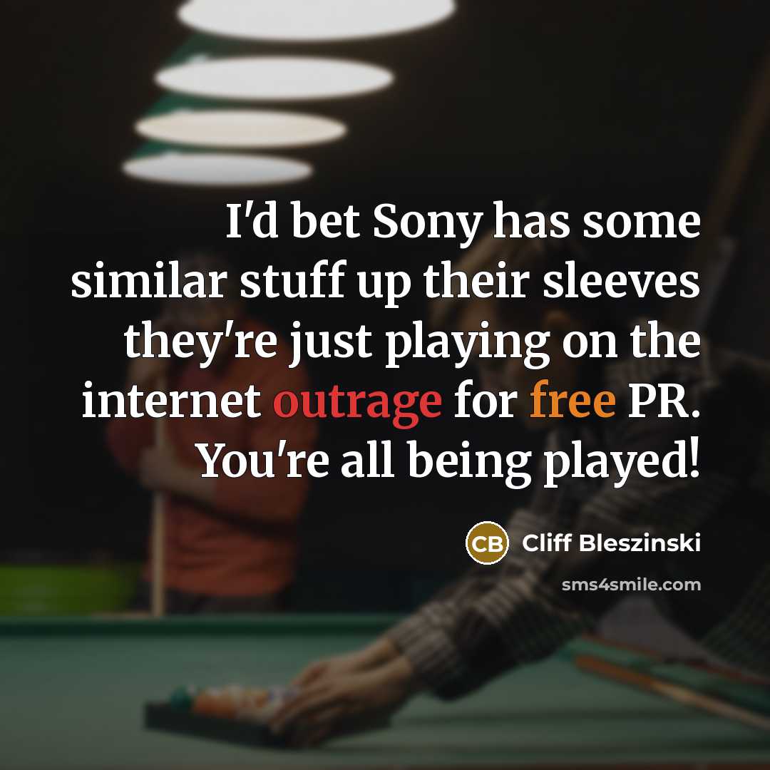 “I'd bet Sony has some similar stuff up their sleeves…” quote by Cliff Bleszinski