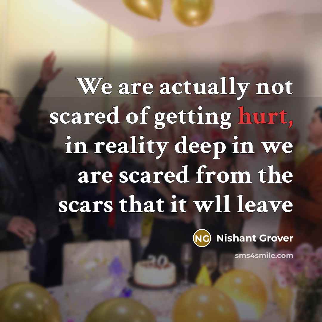 “We are actually not scared of getting hurt, in reality…” quote by Nishant Grover