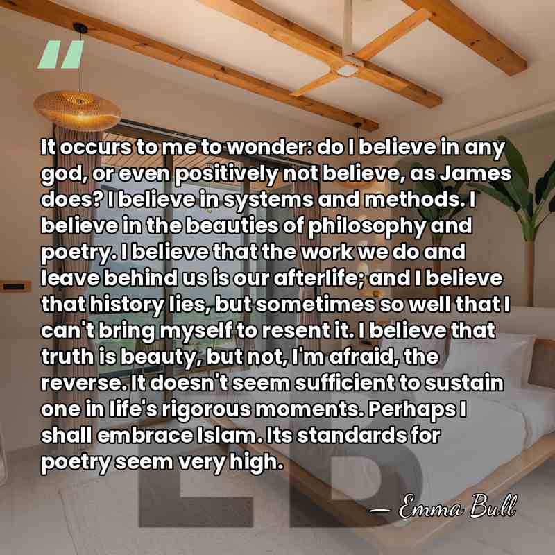 It occurs to me to wonder: do I believe in any god,&hellip; - Emma Bull