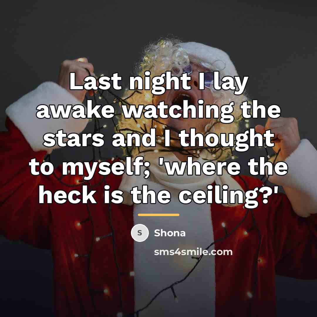“Last night I lay awake watching the stars and I…” quote by Shona