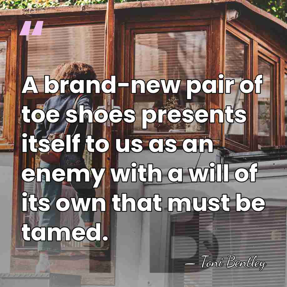A brand-new pair of toe shoes presents itself to us as an&hellip; - Toni Bentley