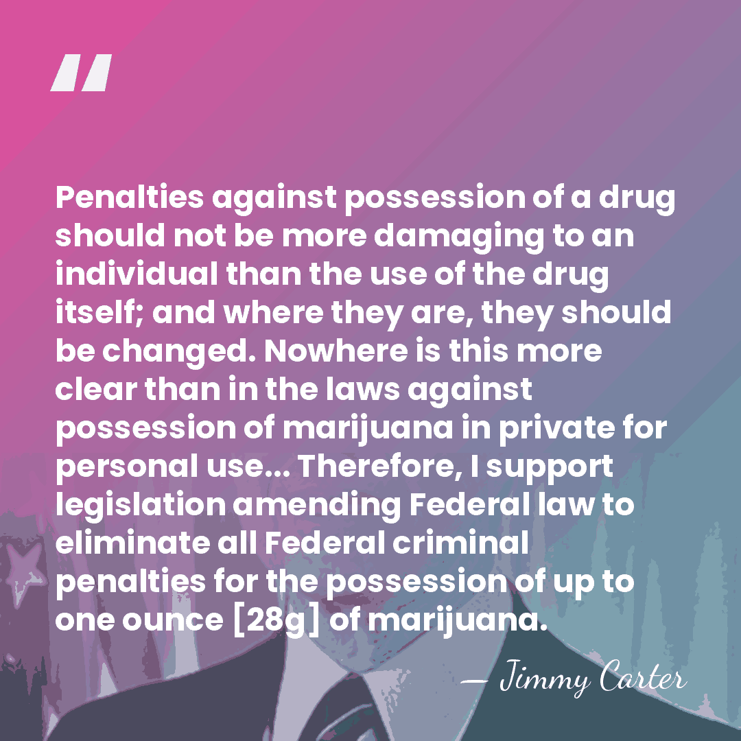 Penalties against possession of a drug should not be more damaging to&hellip; - Jimmy Carter