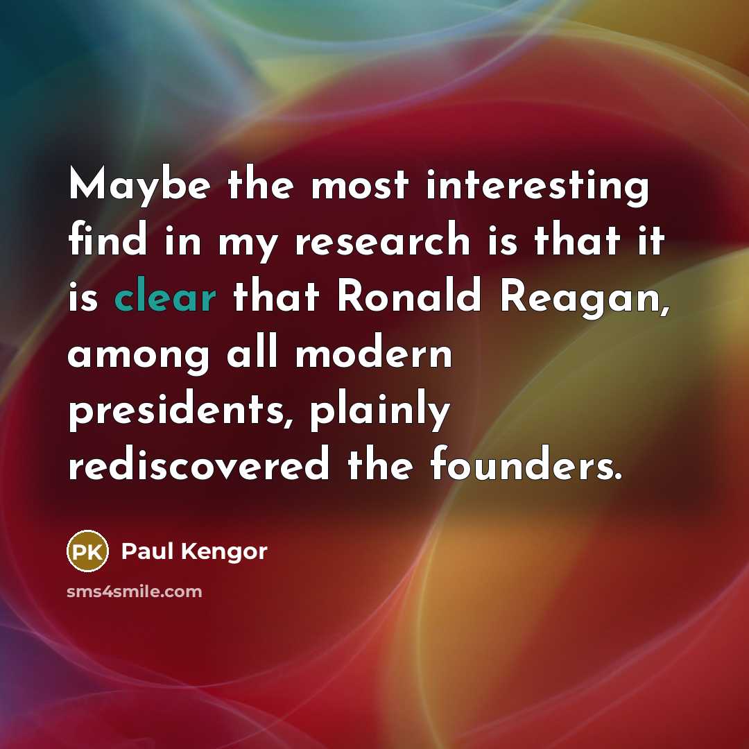 “Maybe the most interesting find in my research is that…” quote by Paul Kengor