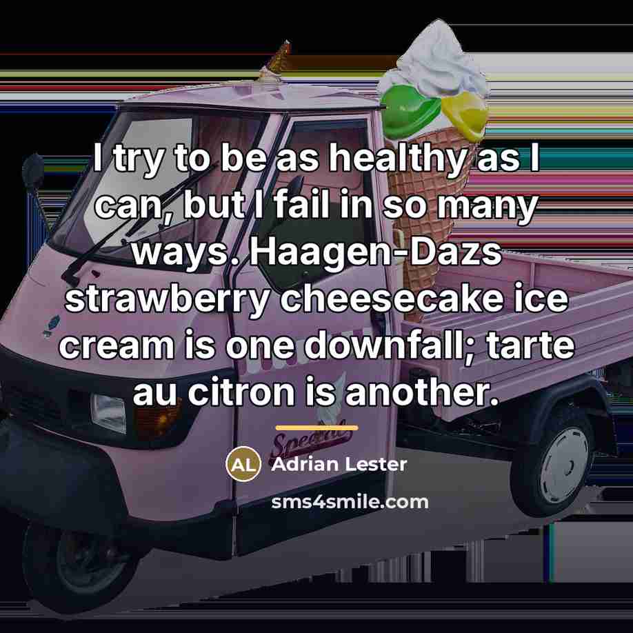 “I try to be as healthy as I can, but…” quote by Adrian Lester