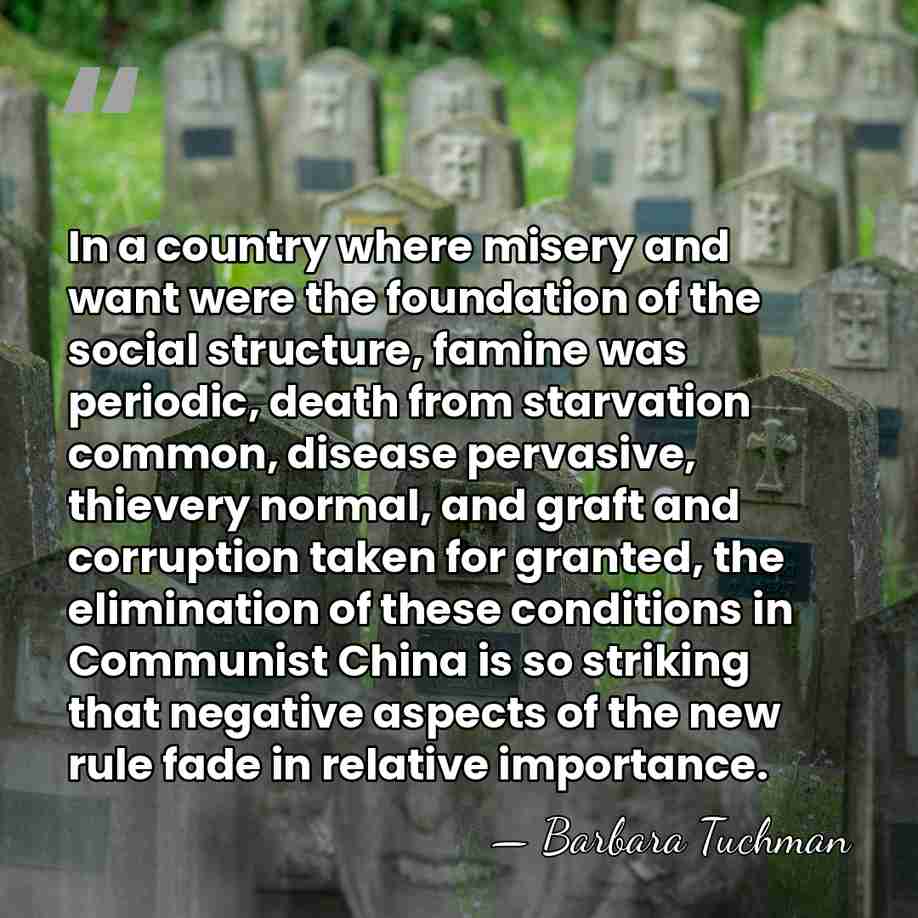 In a country where misery and want were the foundation of the&hellip; - Barbara Tuchman