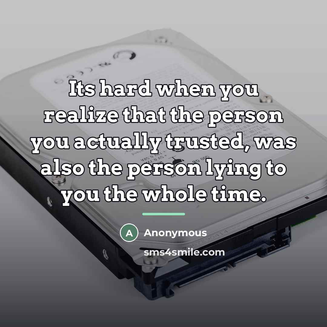 “Its hard when you realize that the person you actually…” quote by Anonymous