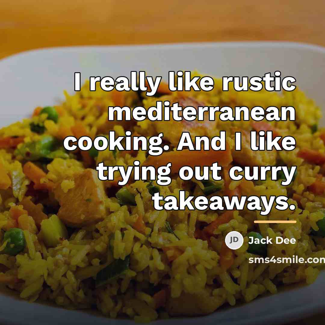 “I really like rustic mediterranean cooking. And I like trying…” quote by Jack Dee
