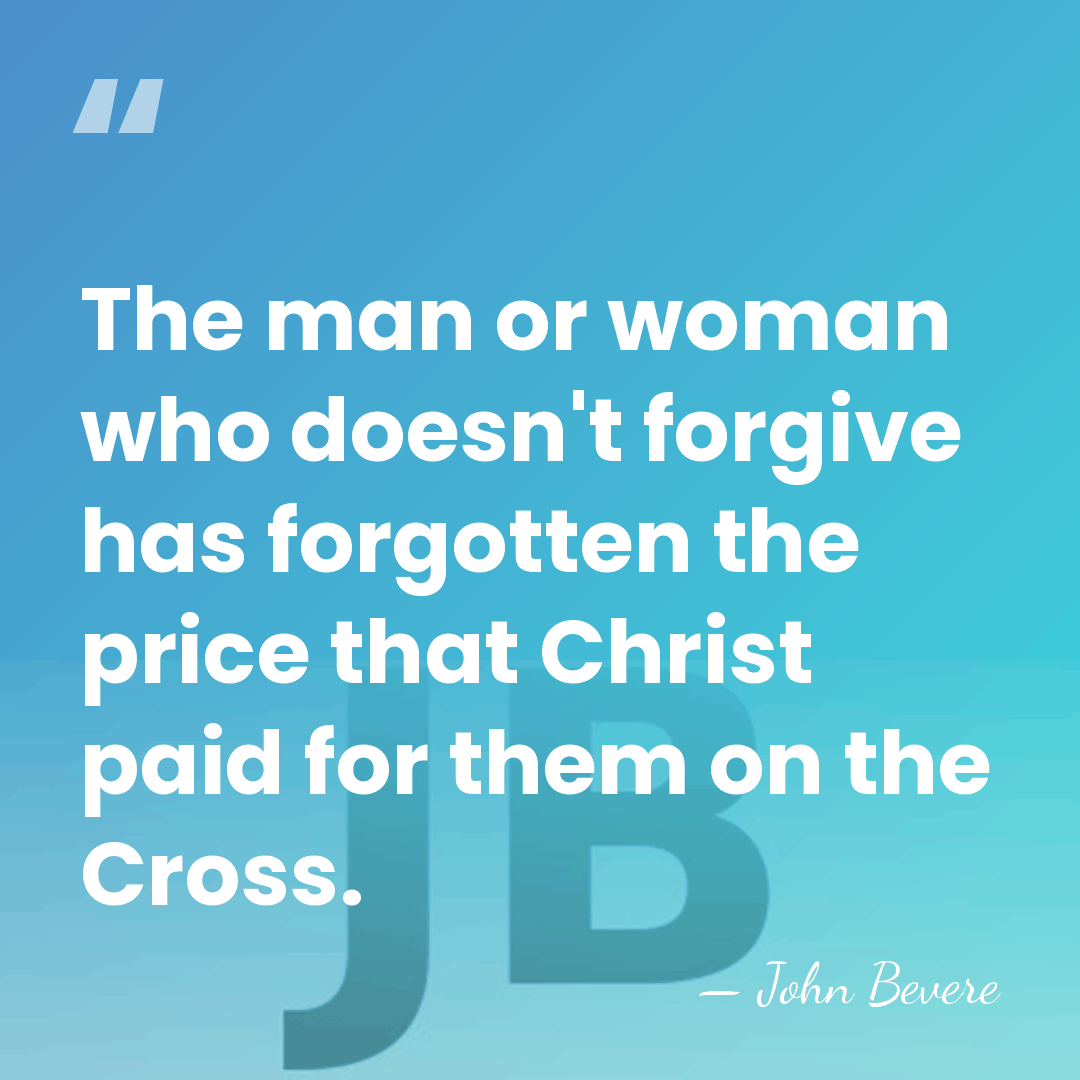 The man or woman who doesn't forgive has forgotten the price that&hellip; - John Bevere