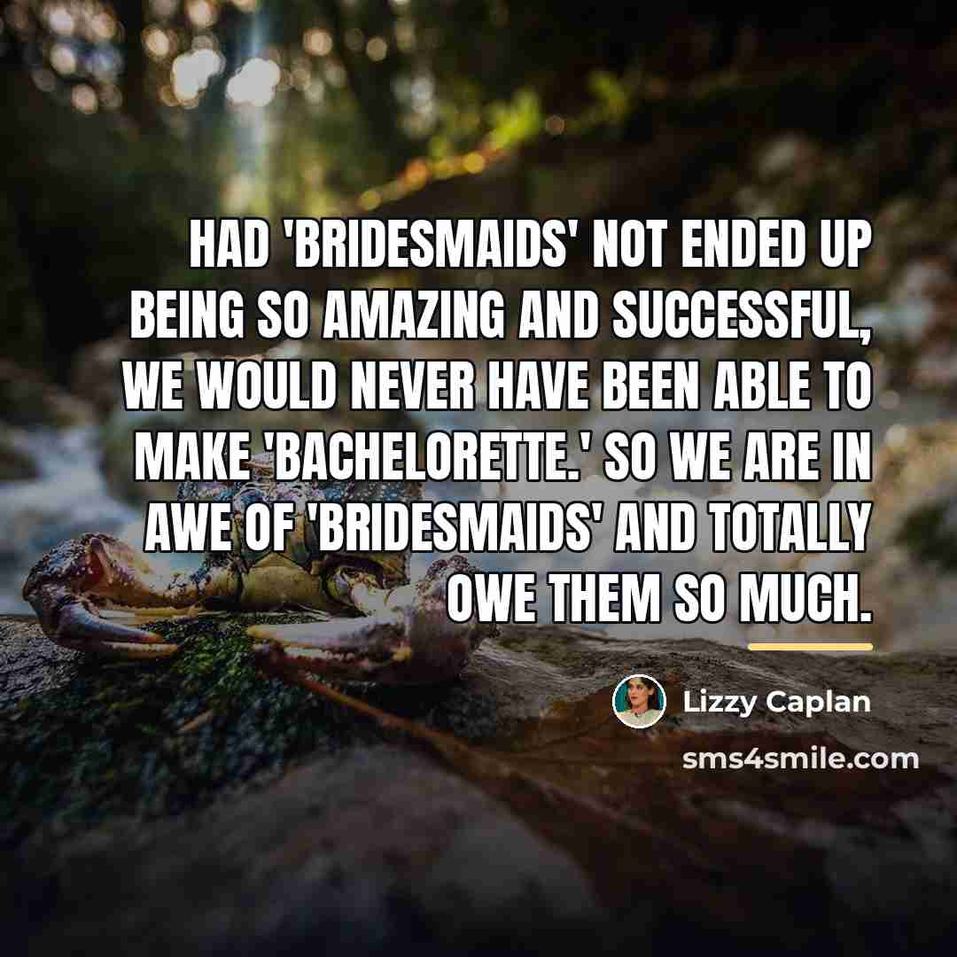 “Had 'Bridesmaids' not ended up being so amazing and successful,…” quote by Lizzy Caplan