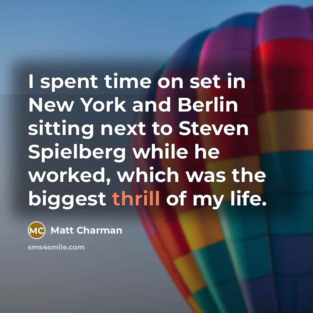 “I spent time on set in New York and Berlin…” quote by Matt Charman