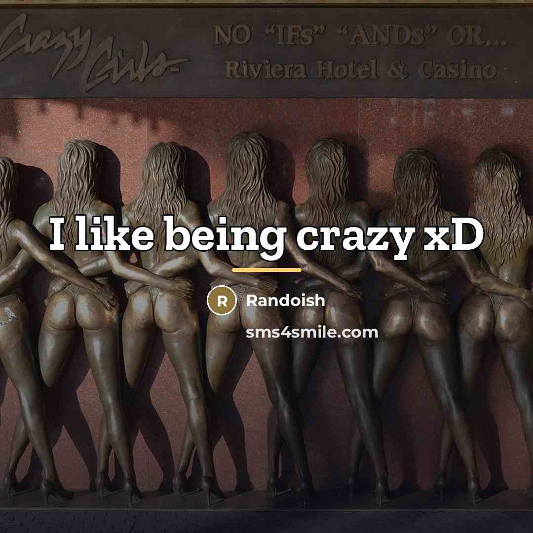 “I like being crazy xD…” quote by Randoish