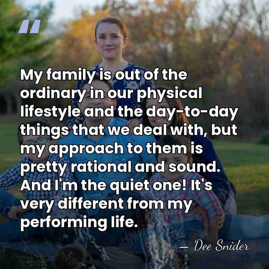 My family is out of the ordinary in our physical lifestyle and&hellip; - Dee Snider