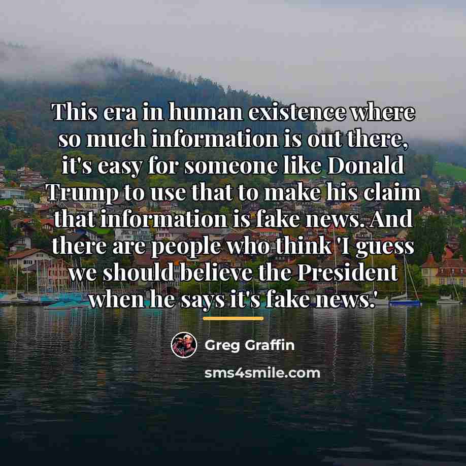 “This era in human existence where so much information is…” quote by Greg Graffin