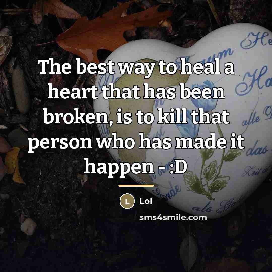 “The best way to heal a heart that has been…” quote by Lol