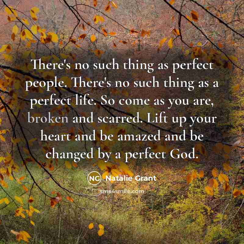 “There's no such thing as perfect people. There's no such…” quote by Natalie Grant
