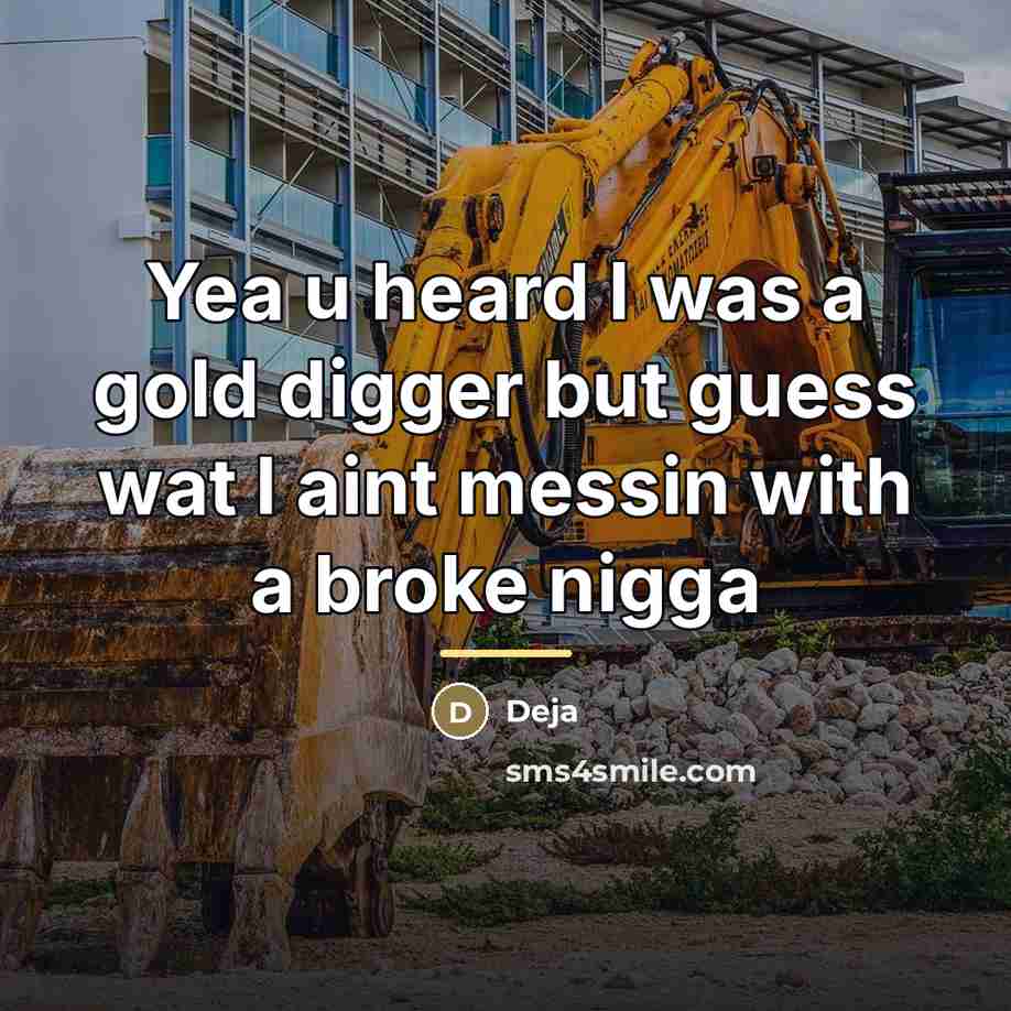 “Yea u heard I was a gold digger but guess…” quote by Deja