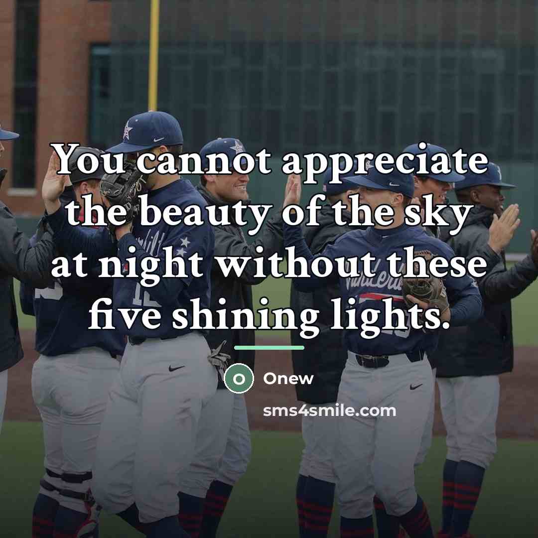 “You cannot appreciate the beauty of the sky at night…” quote by Onew