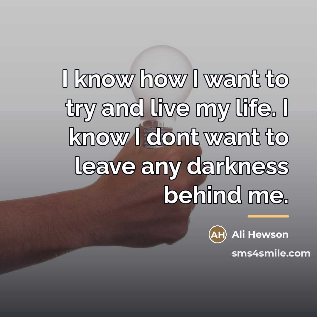 “I know how I want to try and live my…” quote by Ali Hewson