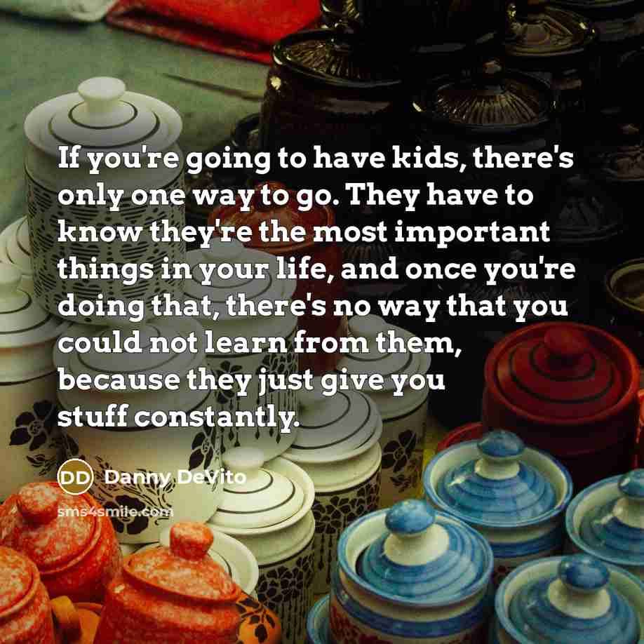 “If you're going to have kids, there's only one way…” quote by Danny DeVito