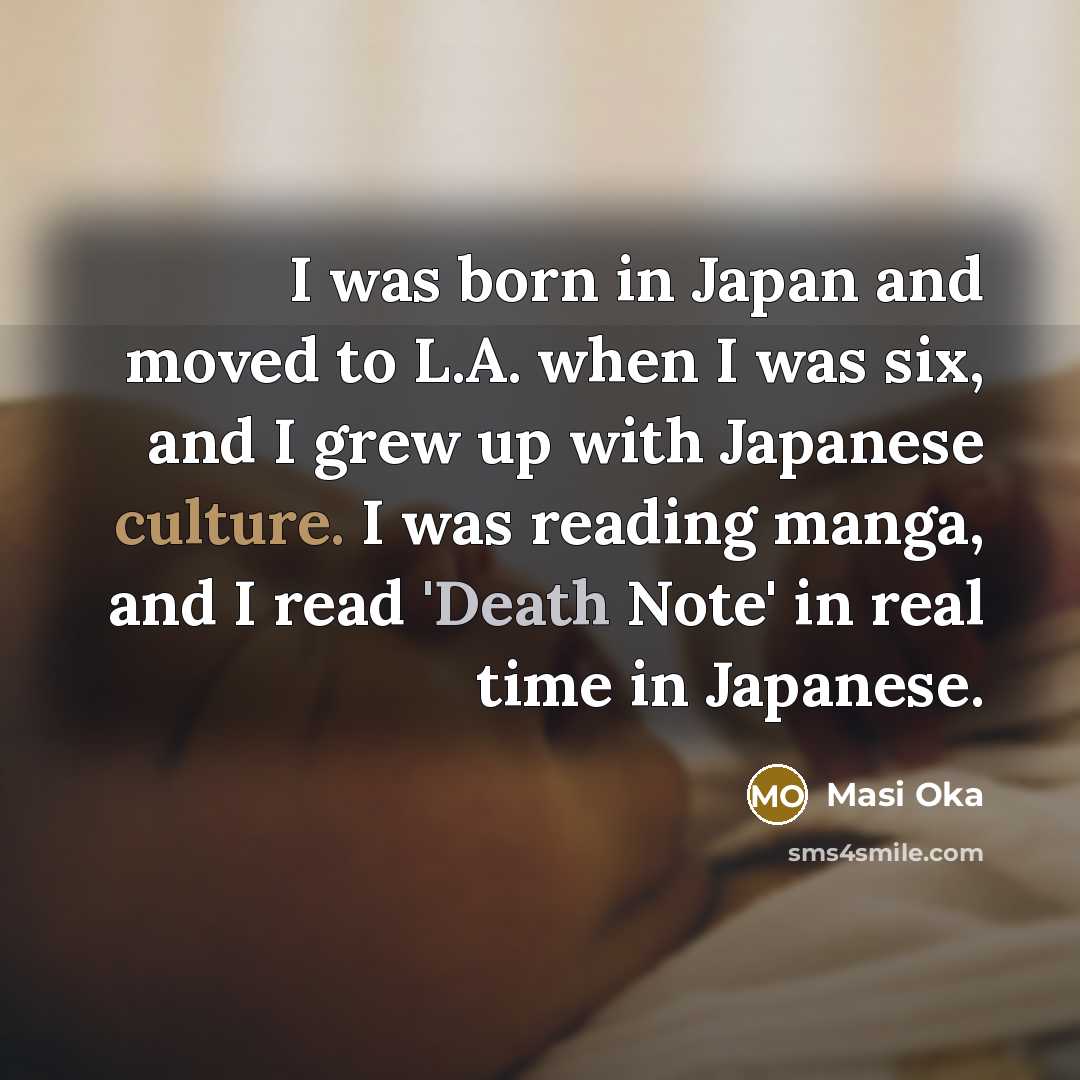 “I was born in Japan and moved to L.A. when…” quote by Masi Oka