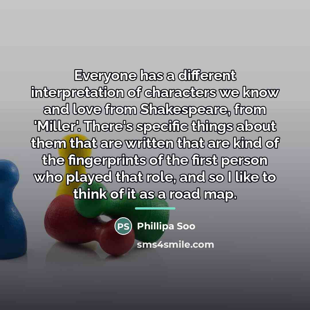 “Everyone has a different interpretation of characters we know and…” quote by Phillipa Soo