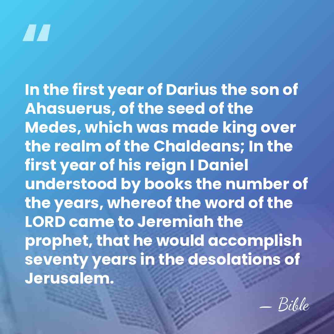 In the first year of Darius the son of Ahasuerus, of the&hellip; - Bible