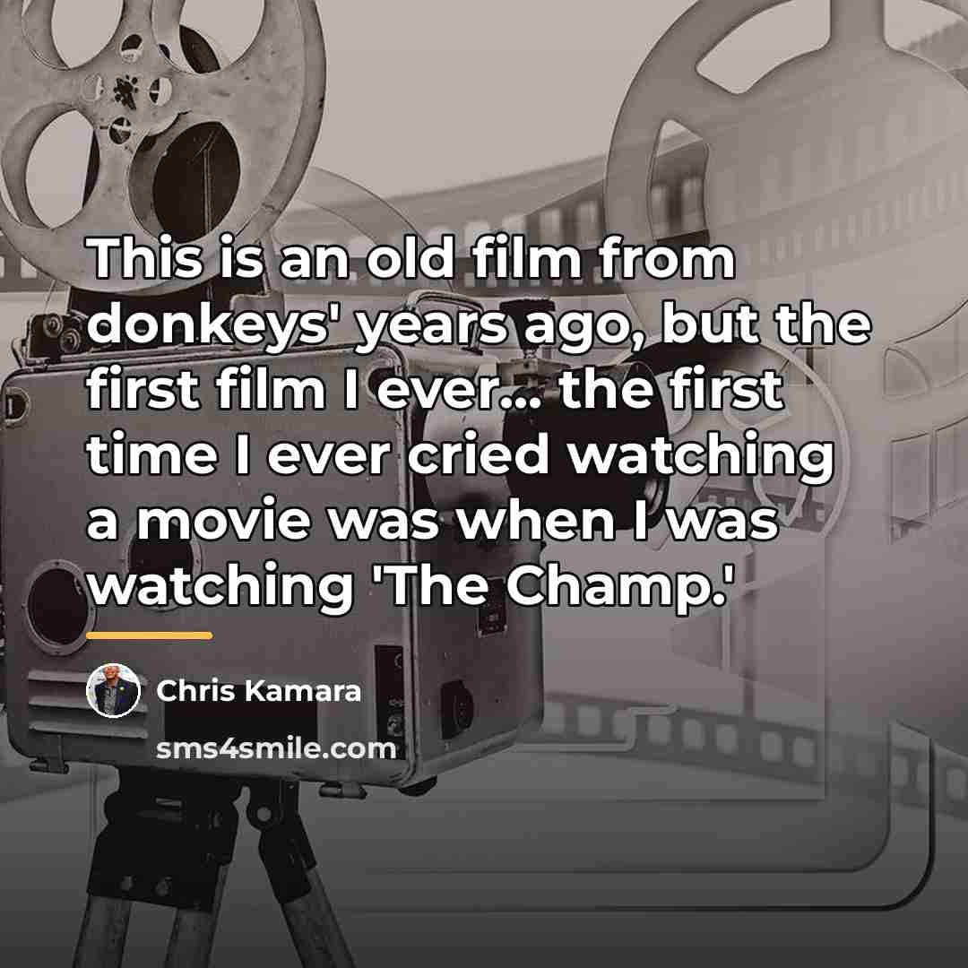 “This is an old film from donkeys' years ago, but…” quote by Chris Kamara