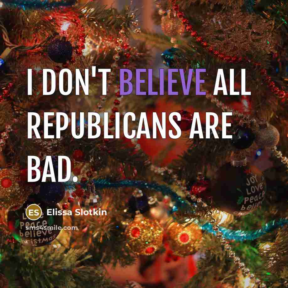 “I don't believe all Republicans are bad.…” quote by Elissa Slotkin