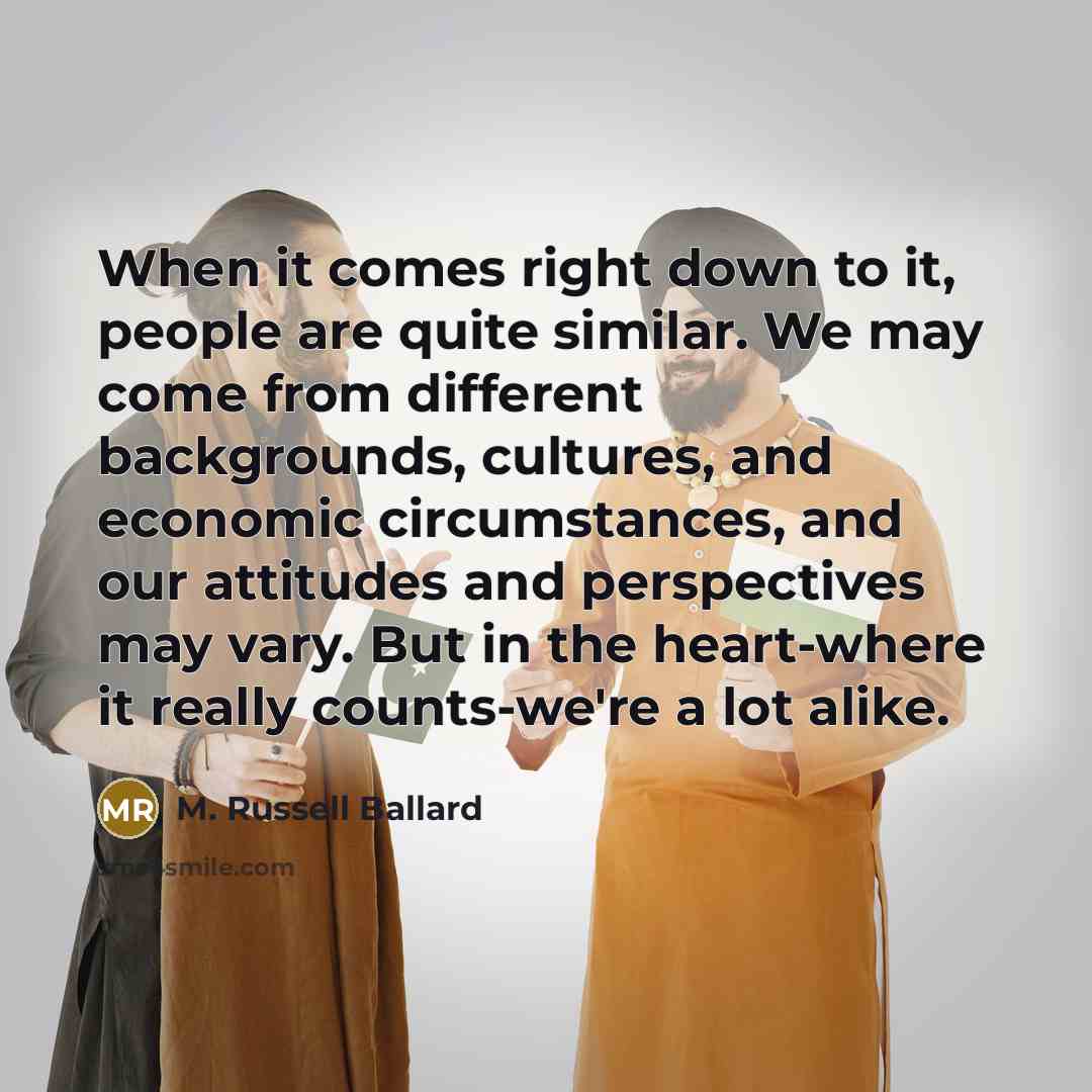 “When it comes right down to it, people are quite…” quote by M. Russell Ballard
