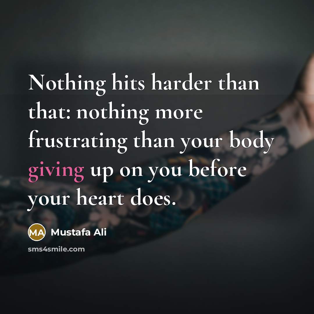 “Nothing hits harder than that: nothing more frustrating than your…” quote by Mustafa Ali