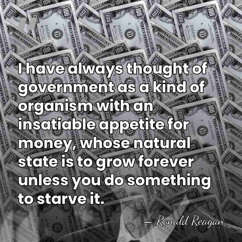 I have always thought of government as a kind of organism with&hellip; - Ronald Reagan