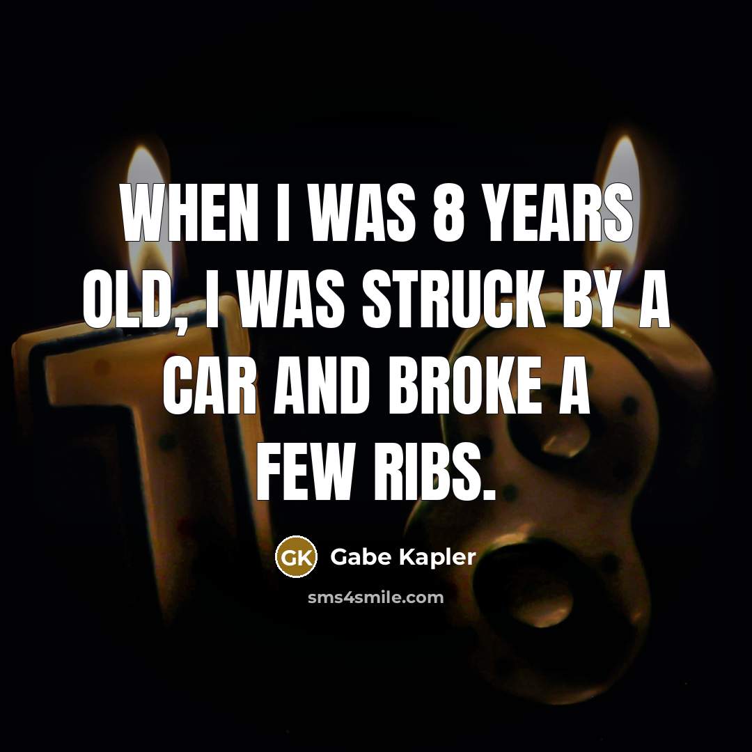 “When I was 8 years old, I was struck by…” quote by Gabe Kapler