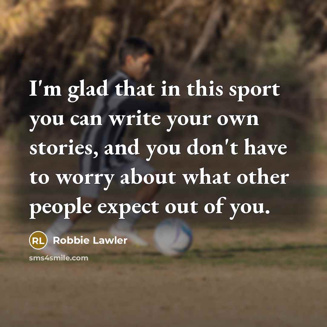 “I'm glad that in this sport you can write your…” quote by Robbie Lawler