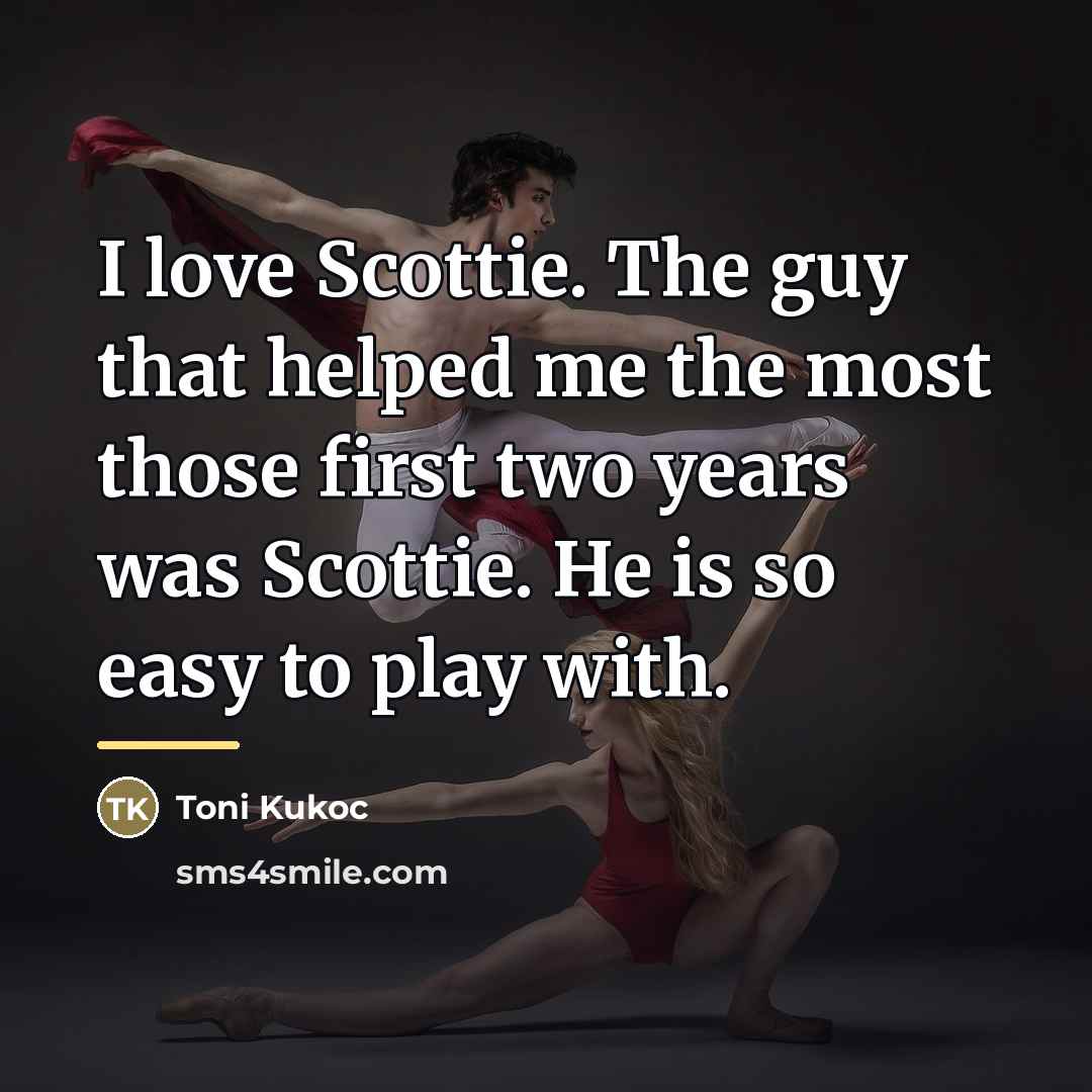 “I love Scottie. The guy that helped me the most…” quote by Toni Kukoc
