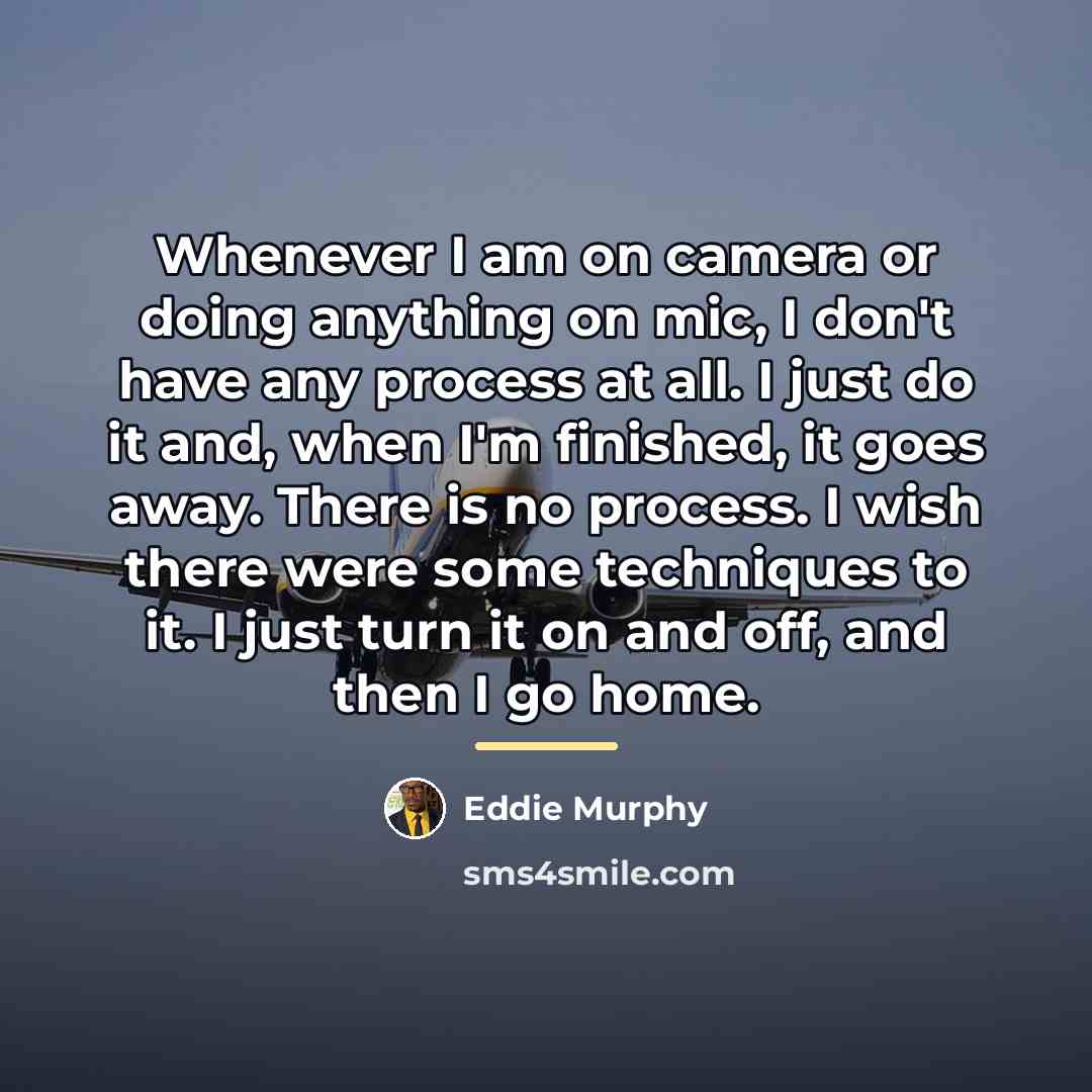“Whenever I am on camera or doing anything on mic,…” quote by Eddie Murphy