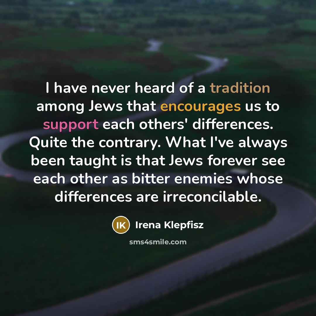 “I have never heard of a tradition among Jews that…” quote by Irena Klepfisz