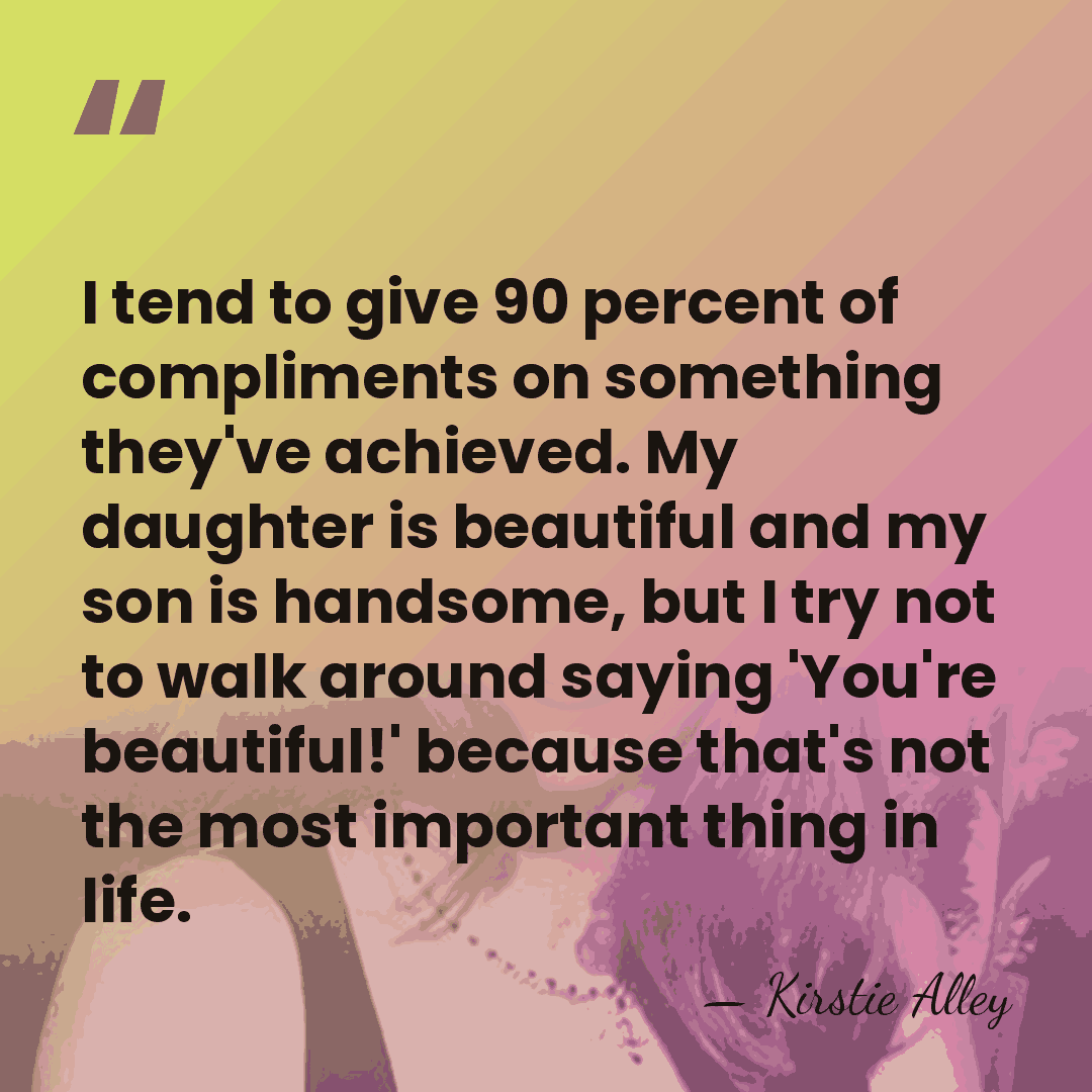 I tend to give 90 percent of compliments on something they've achieved.&hellip; - Kirstie Alley