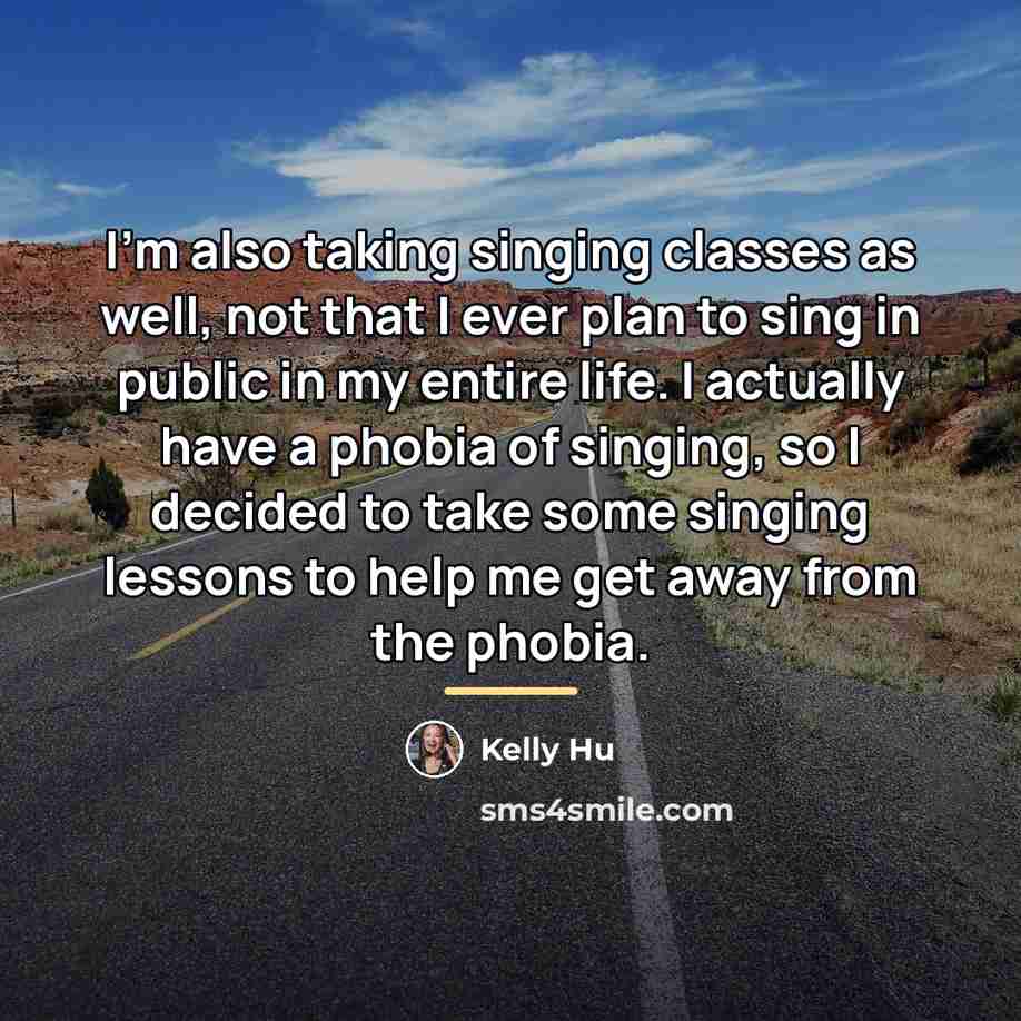“I'm also taking singing classes as well, not that I…” quote by Kelly Hu