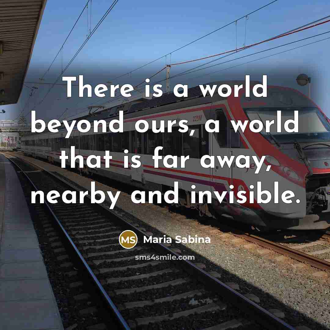 “There is a world beyond ours, a world that is…” quote by Maria Sabina