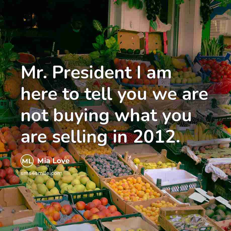 “Mr. President I am here to tell you we are…” quote by Mia Love