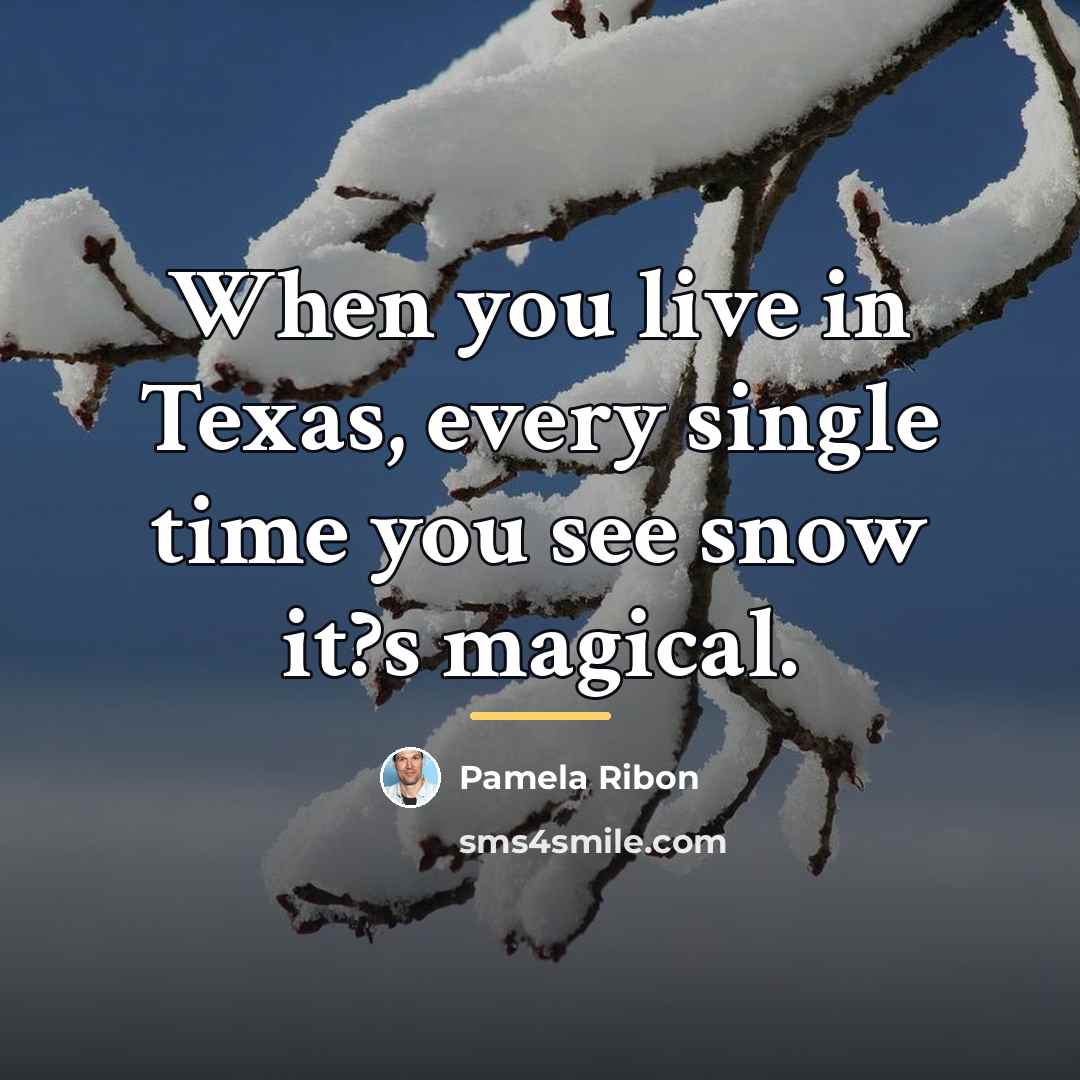 “When you live in Texas, every single time you see…” quote by Pamela Ribon
