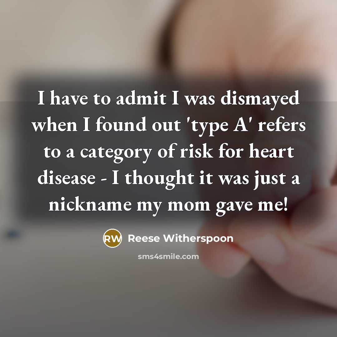 “I have to admit I was dismayed when I found…” quote by Reese Witherspoon