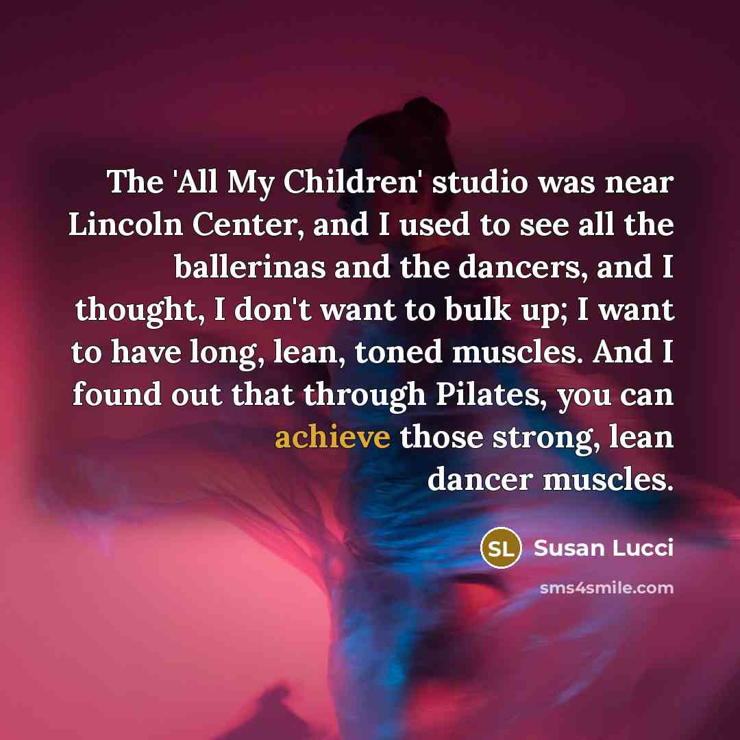 “The 'All My Children' studio was near Lincoln Center, and…” quote by Susan Lucci