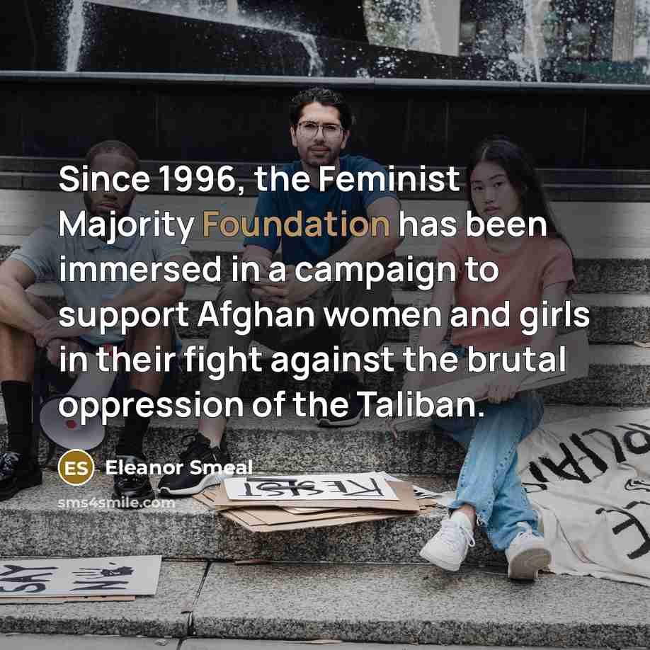 “Since 1996, the Feminist Majority Foundation has been immersed in…” quote by Eleanor Smeal