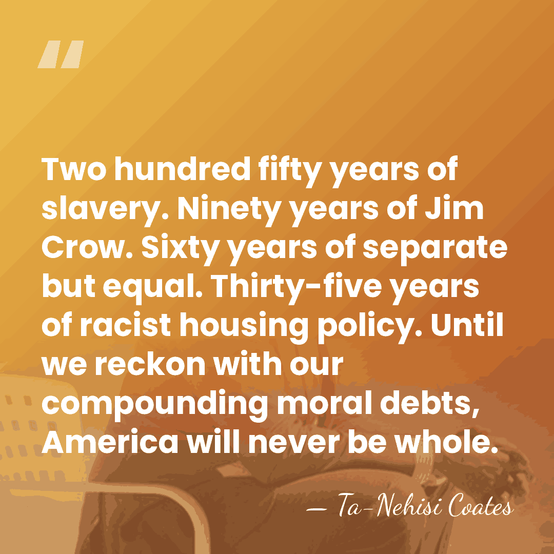 Two hundred fifty years of slavery. Ninety years of Jim Crow. Sixty&hellip; - Ta-Nehisi Coates