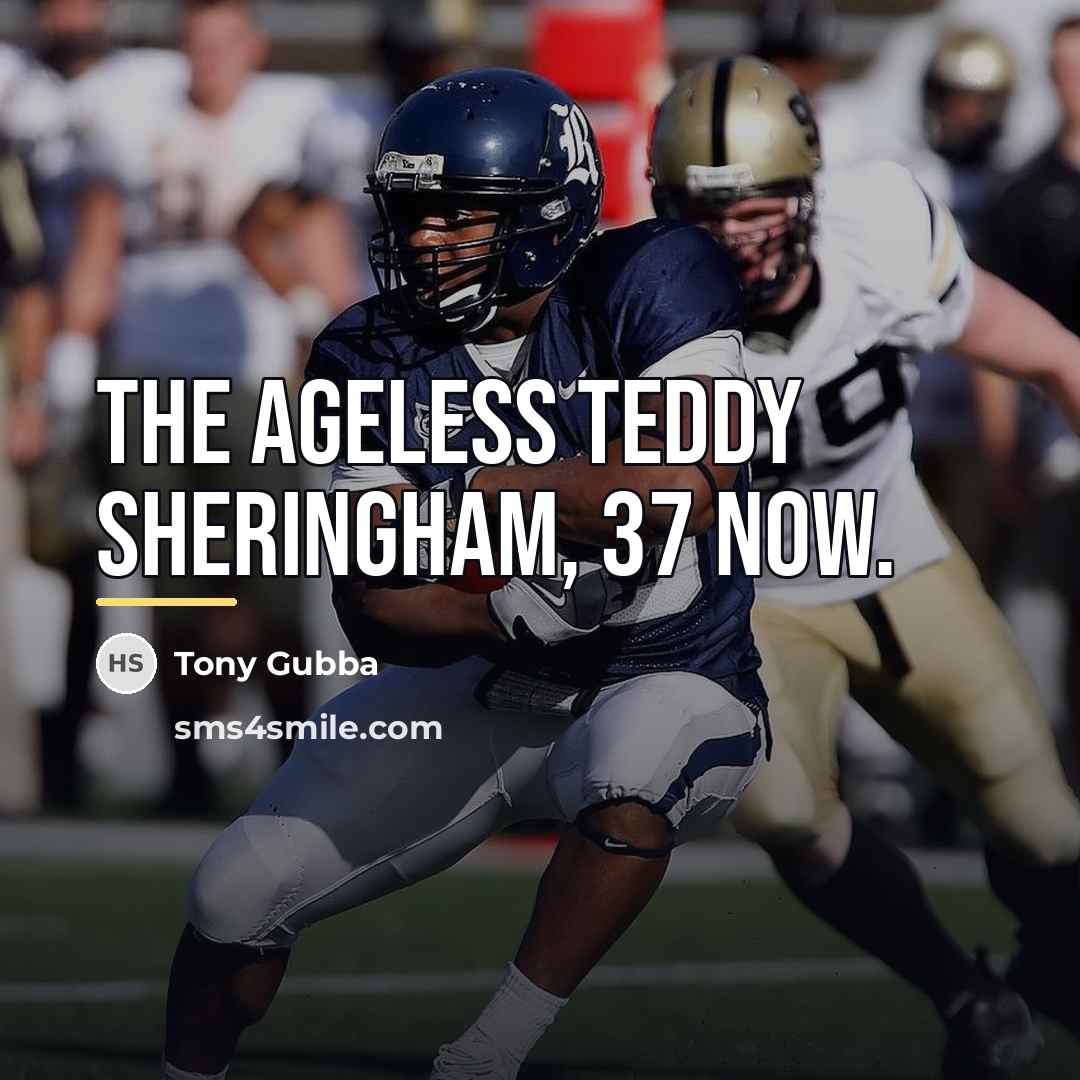 “The ageless Teddy Sheringham, 37 now.…” quote by Tony Gubba